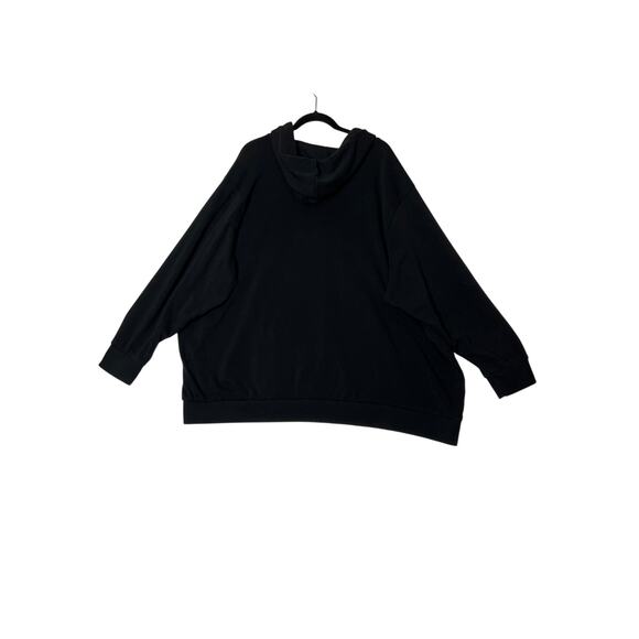 Torrid size 5 hoodie, black lace up long sleeve kangaroo pocket casual lounge - Picture 2 of 6